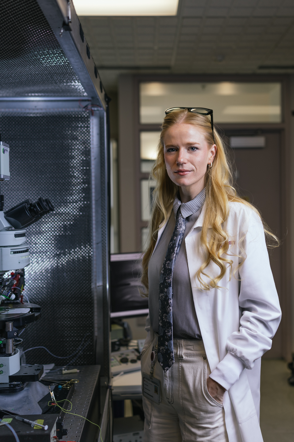 Annie Goettemoeller in her lab. 