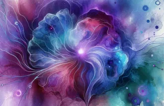 AI generated watercolor image of a brain. 